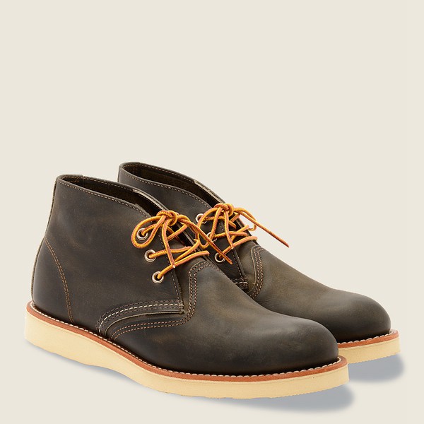 Chaussures Red Wing Heritage - Work - Chukka Rough & Tough Cuir - Grise Foncé - Homme 439UCPXYO